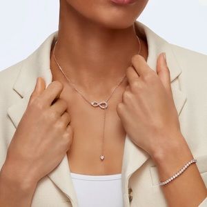 Swarovski Infinity Y necklace